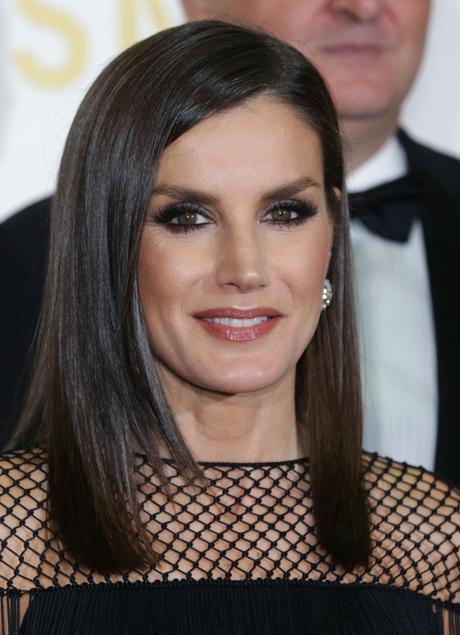 Imagen - La reina Letizia con un smokey eyes en 2018. Foto: Gtres.