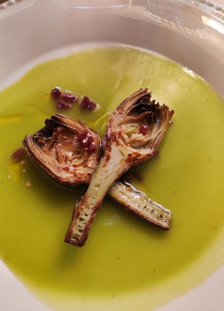 Imagen - La alcachofa confitada del restaurante cordobés Ermita de la Candelaria. / AFL