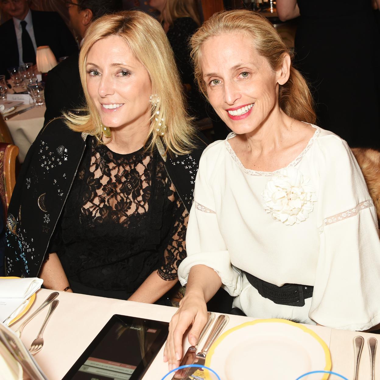 Marie-Chantal Miller, junto a su hermana Pia, en una imagen de 2017 