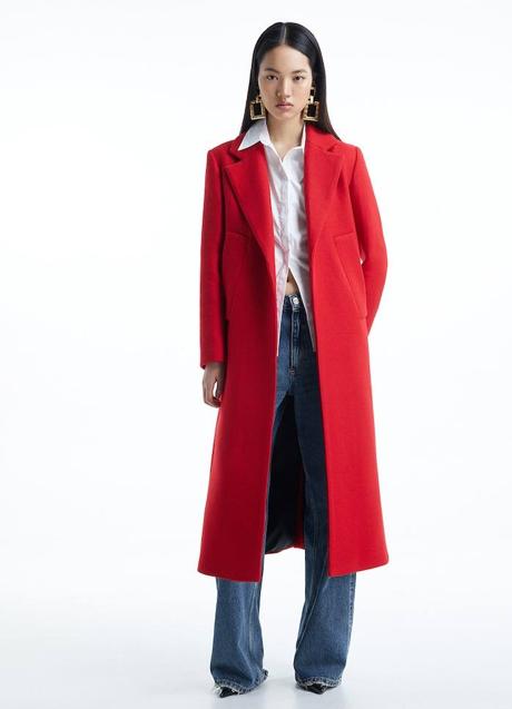 Imagen - Abrigo rojo largo de lana
