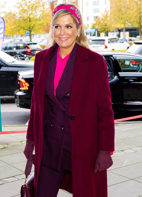 Imagen - Máxima de Holanda con traje burdeos de Zara/GTRES