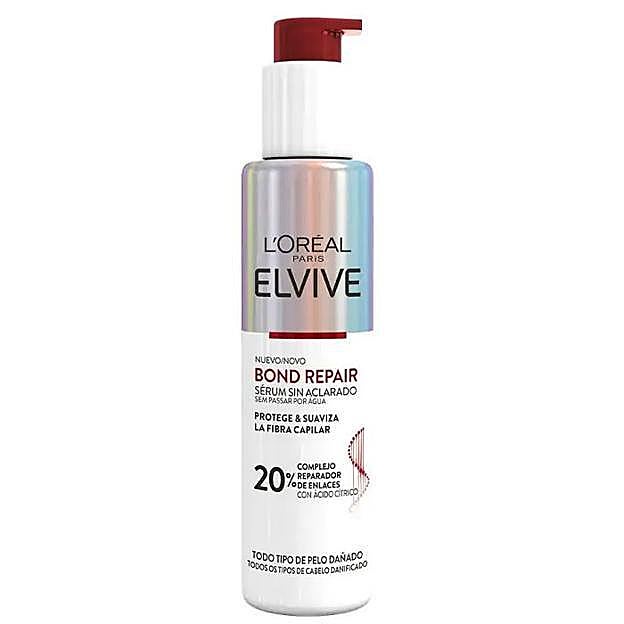 Elvive Bond Repair Sérum sin aclarado Rutina de Reconstrucción Profunda.