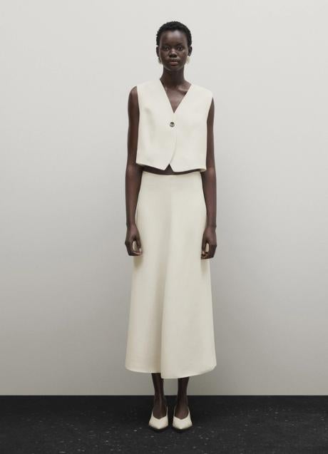 Imagen - Falda midi de Massimo Dutti (129 euros)