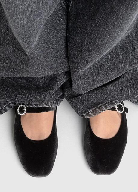 Imagen - Bailarinas planas de terciopelo