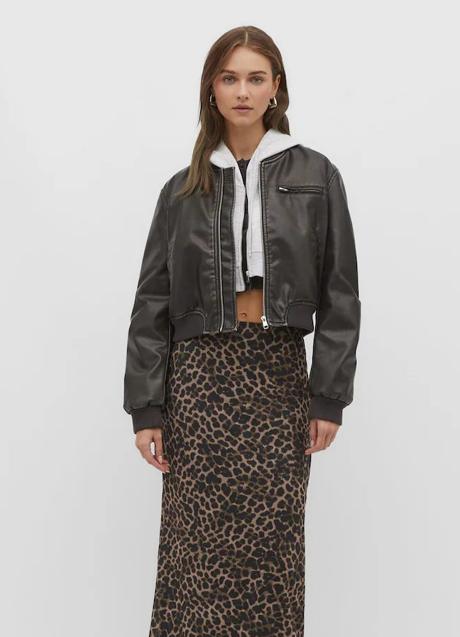 Imagen - Cazadora bomber efecto piel