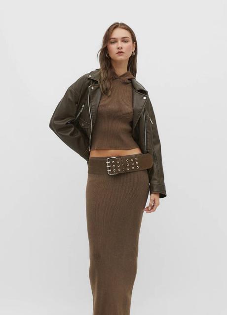 Imagen - Falda de punto efecto lavado