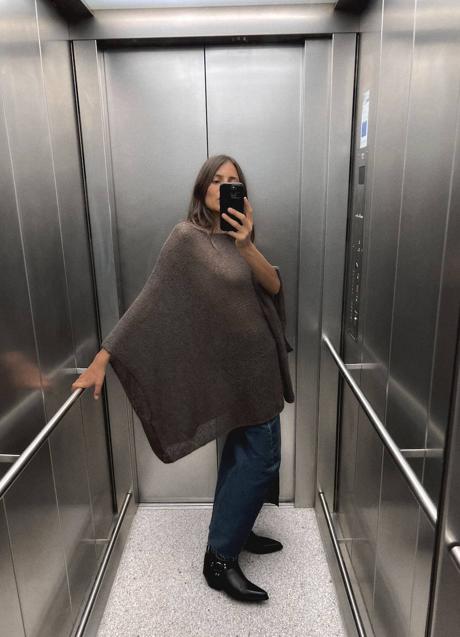 Imagen - Chal de punto semitransparente