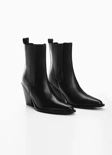 Imagen - Botines negros tipo cowboy