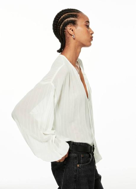 Imagen - Blusa con manga abullonada plisada