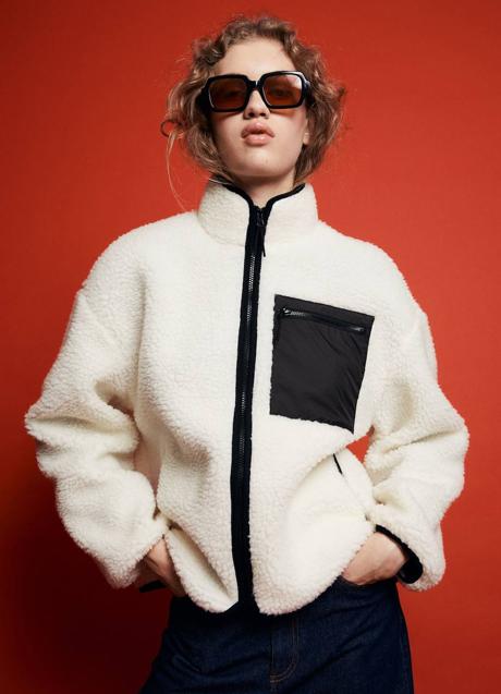 Imagen - Chaqueta de borreguillo con contraste de H&M