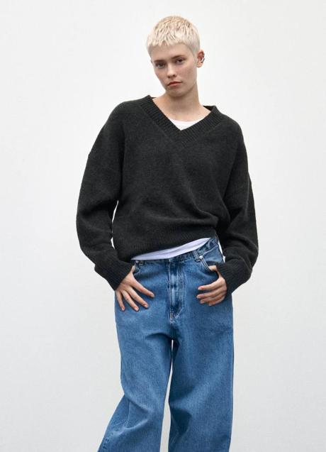 Imagen - Jersey básico con escote de pico