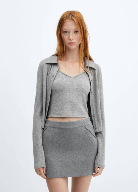 Imagen - Set de punto con top y cárdigan de Mango