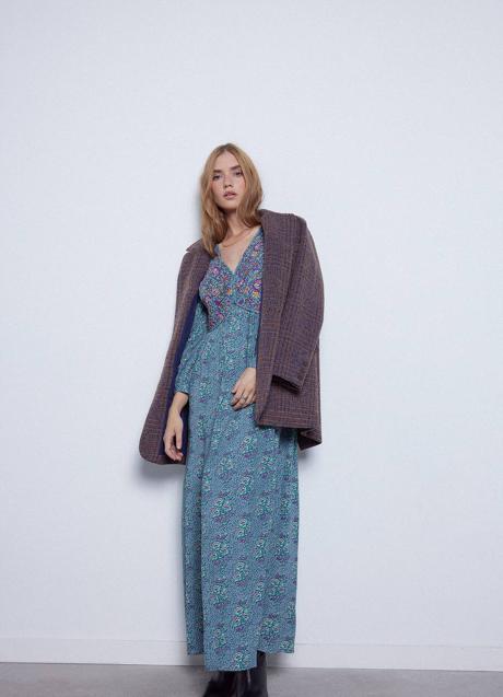 Imagen - Vestido boho largo con detalle de chaleco