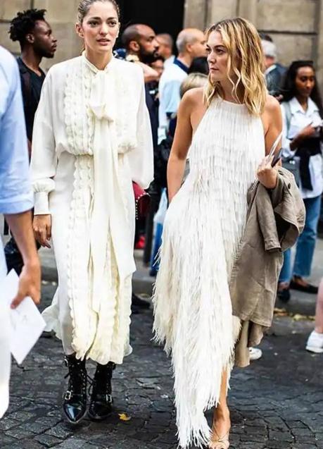 Imagen - El vestido de flecos de Marta Ortega en la Semana de la Moda de París.