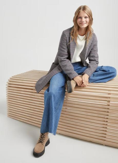 Imagen - Abrigo estampado de paño de Green Coast, 89,99 euros.