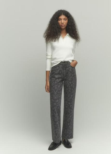 Imagen - Vaqueros con estampado paisley en color gris de Tintoretto. Foto. El Corte Inglés. 