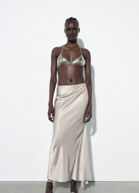 Imagen - Falda larga satinada