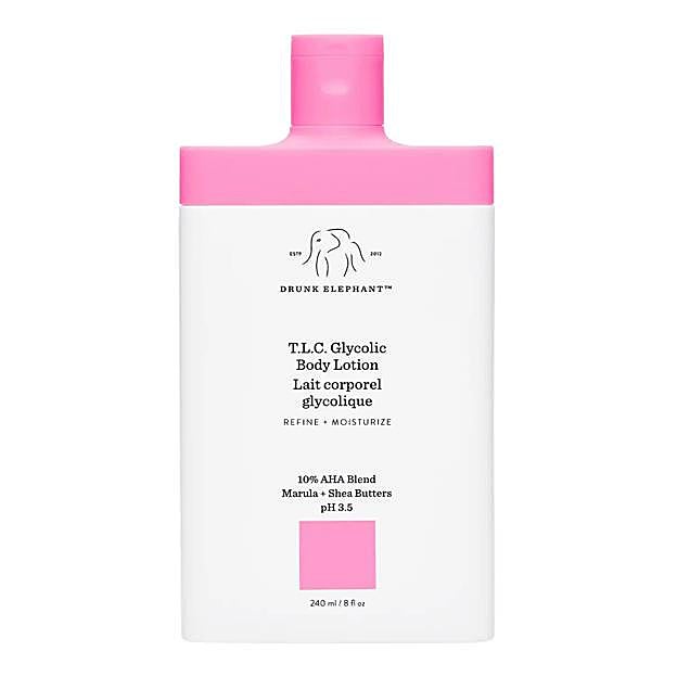 T.L.C. Glycolic Body Lotion de Drunk Elephant. Precio: 31,99 euros