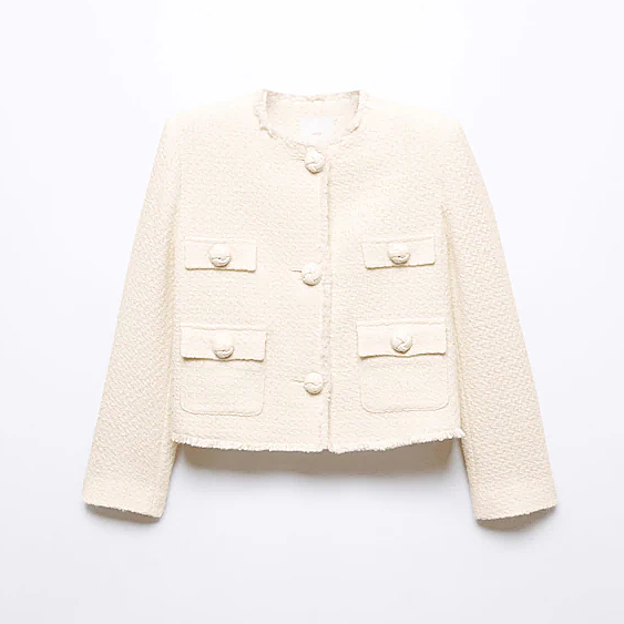 Ls chaqueta de tweed de Mango.