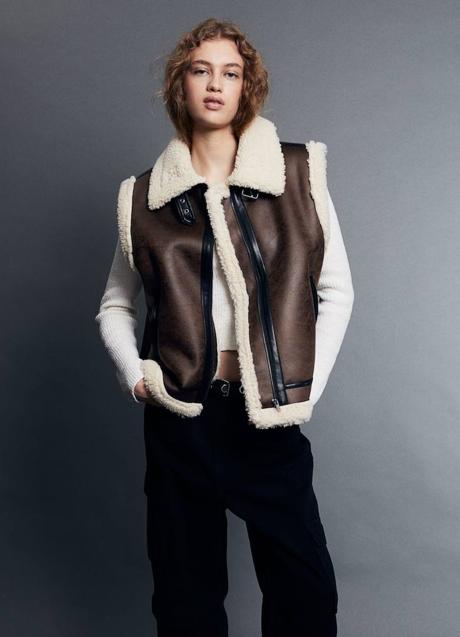 Imagen - Chaleco de doble faz con costuras a constraste