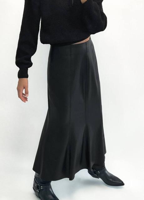 Imagen - Falda larga de cuero