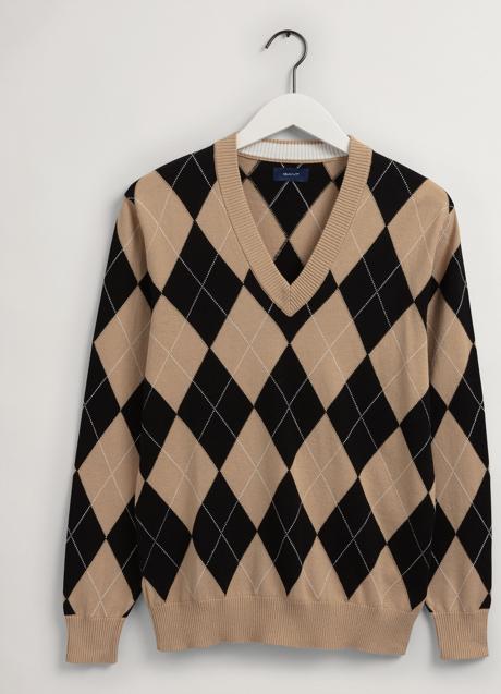 Imagen - Jersey de rombos de Gant, 129 euros.