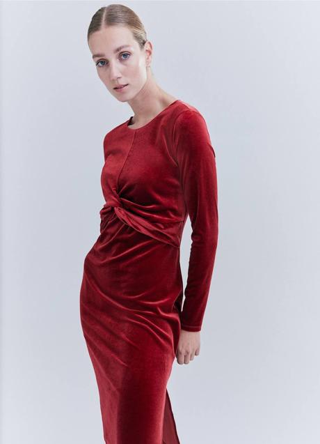 Imagen - Vestido de terciopelo con manga larga