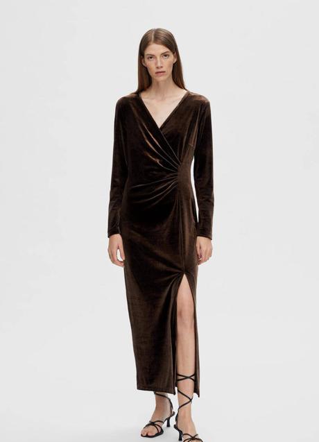 Imagen - Vestido de terciopelo con abertura