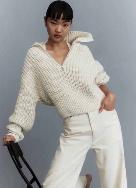 Imagen - Jersey con cremallera de punto grueso