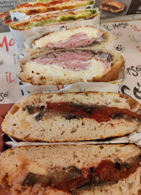 Imagen - De arriba a abajo, las focaccias Campagnola, Diverso y Vegetale de Il Morso. / AFL.