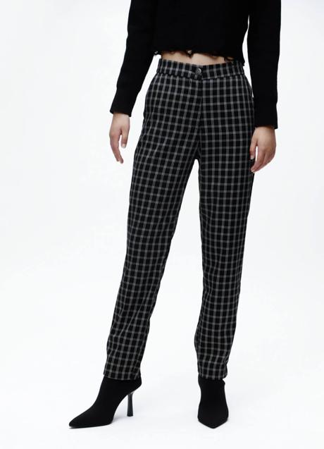 Imagen - Pantalones con estampado de cuadros elásticos