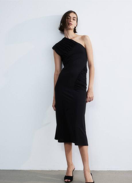 Imagen - Vestido drapeado asimétrico