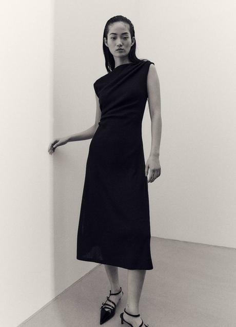 Imagen - Vestido drapeado en evasé