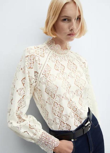 Imagen - Blusa con detalles calados de Mango (35,99 euros)