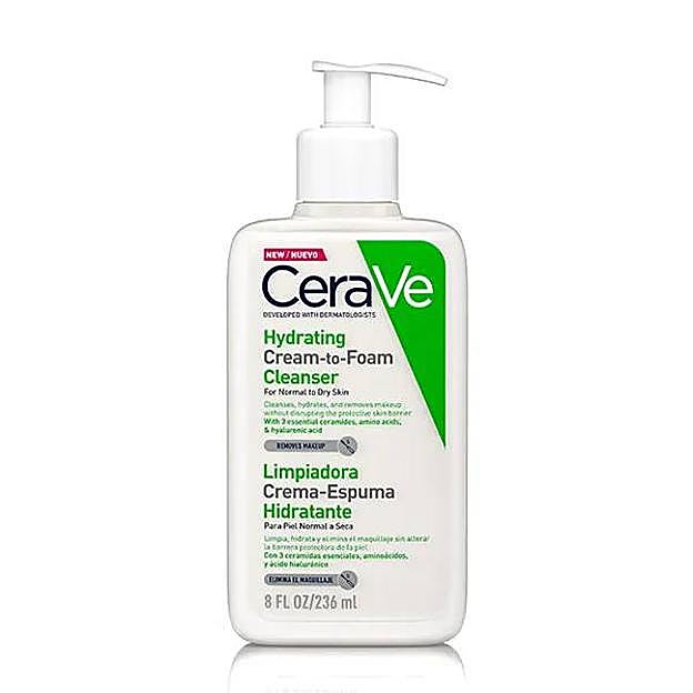 Hydrating Cream-to-Foam Cleanser de Cerave
