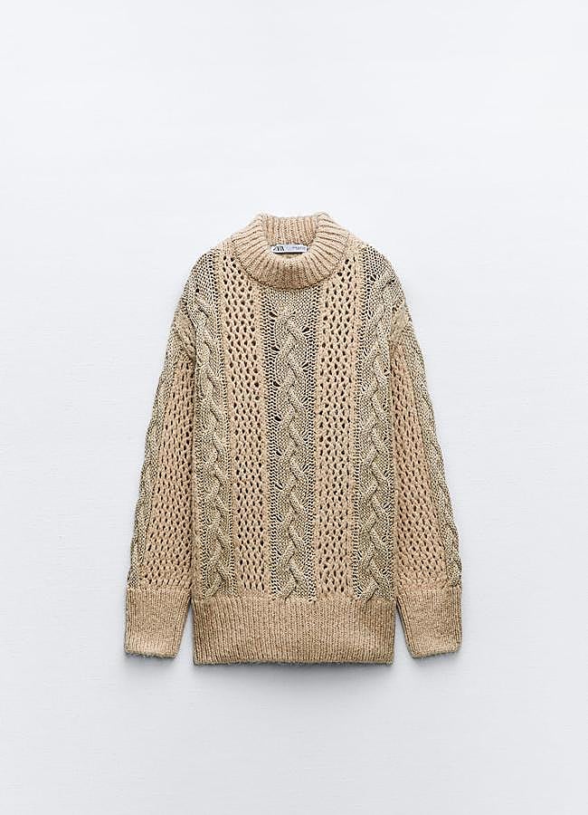 Imagen - Jersey de punto ochos de Zara. Foto: Zara.