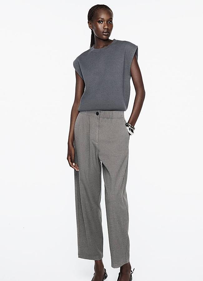 Imagen - Pantalones grises de vestir elásticos