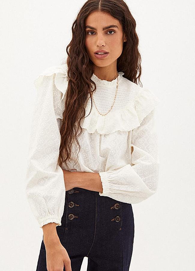 Imagen - Liana. Blusa de algodón romántica de Hoss Intropia (Cortefiel)