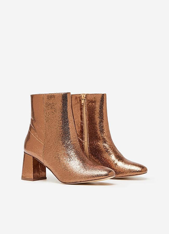 Imagen - Botines craquelados metalizados