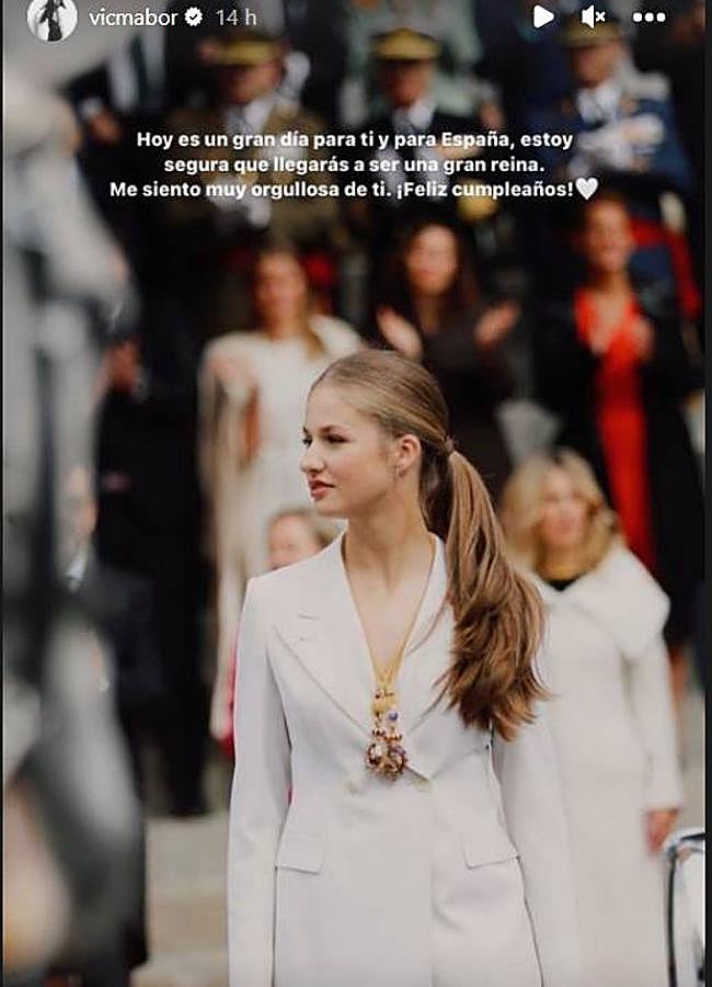 Imagen - Felicitación de Victoria Federica a Lenor por su cumpleaños a través de su perfil de Instagram/@VICMABOR