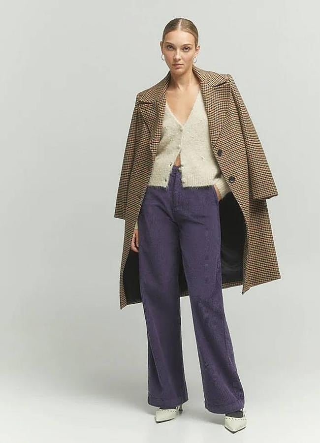 Imagen - Abrigo de cuadros midi