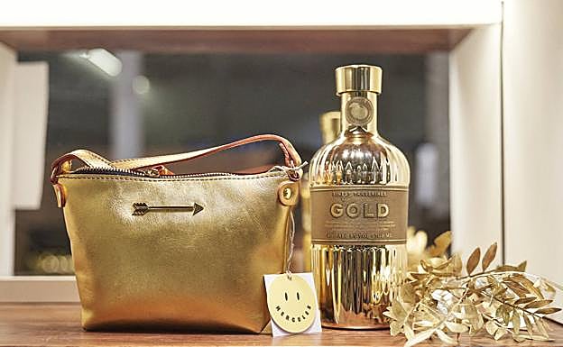 Imagen de la colaboración de Mércules con Gin Gold.