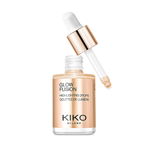 Glow Fusion de Kiko es un iluminador líquido perfecto para hacer que la tez resplandezca y realzar los rasgos.