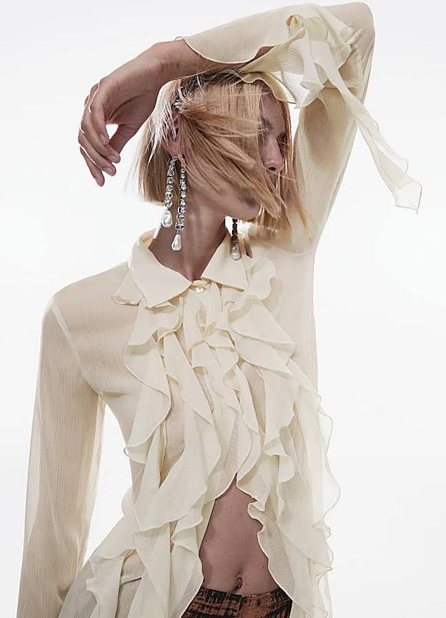 Imagen - Camisa con chorreras de gasa