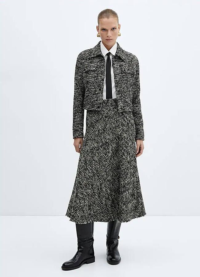 Imagen - Total look con falda en tejido de tweed