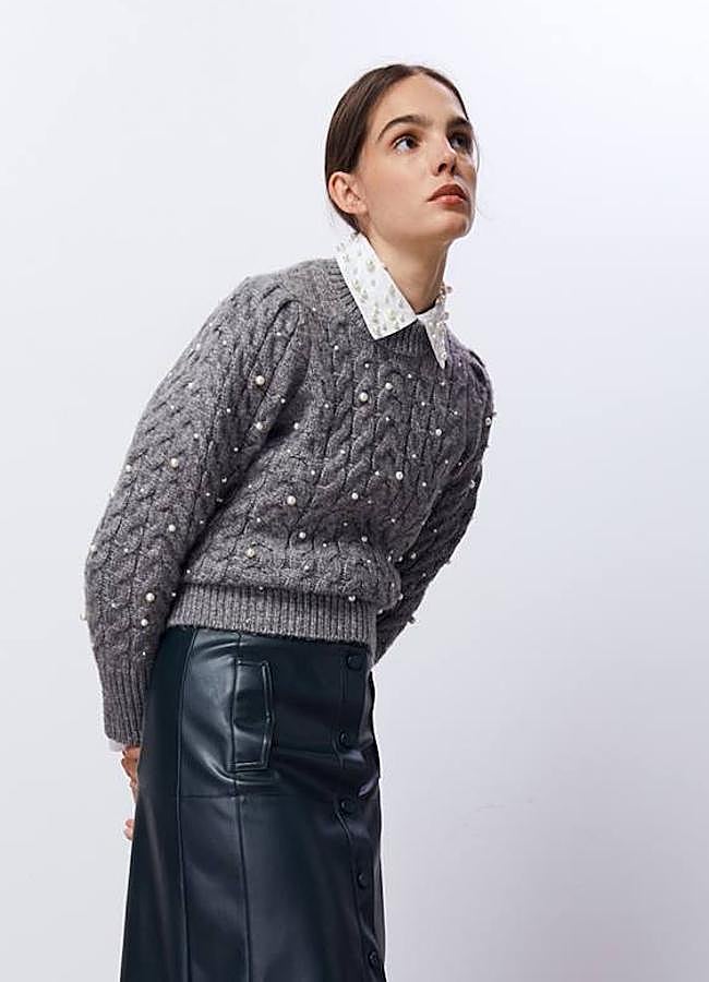 Imagen - Jersey con brillos trenzado