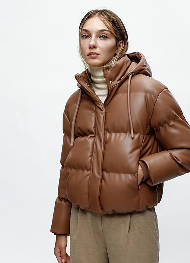 Imagen - Abrigo acolchado efecto piel