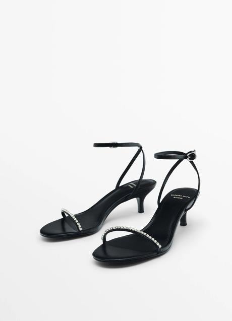 Imagen - Sandalias de fiesta con detalles de strass de Massimo Dutti (99,99 euros)