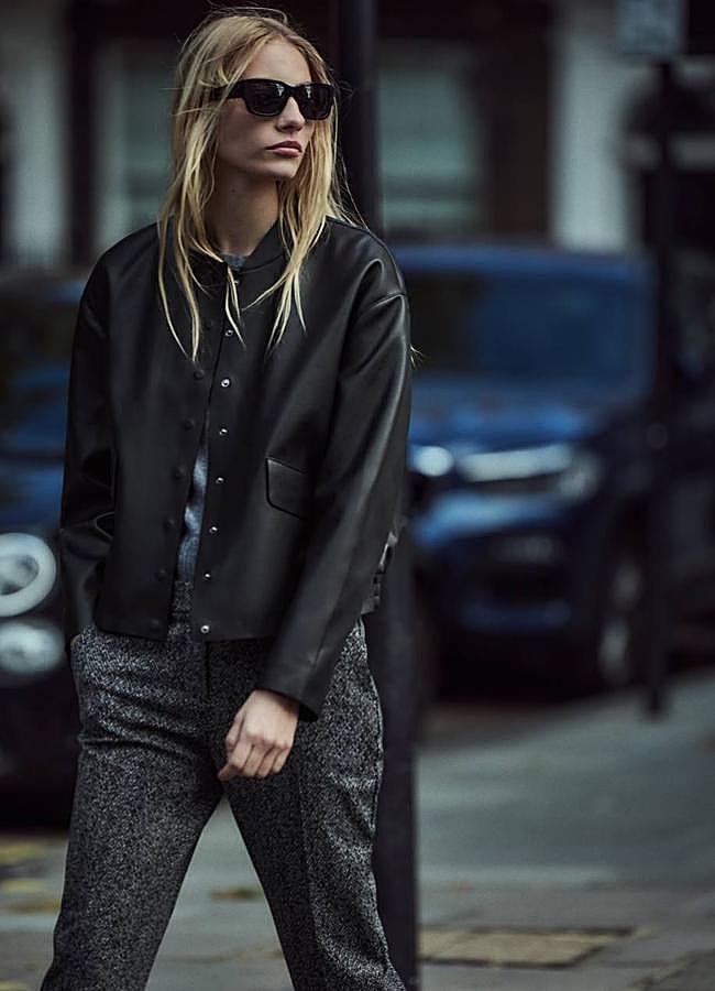 Imagen - Chaqueta efecto cuero tipo bomber