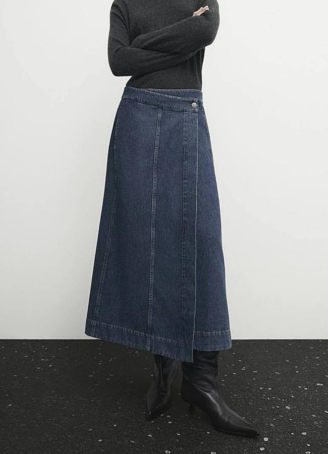 Imagen - Falda vaquera cruzada